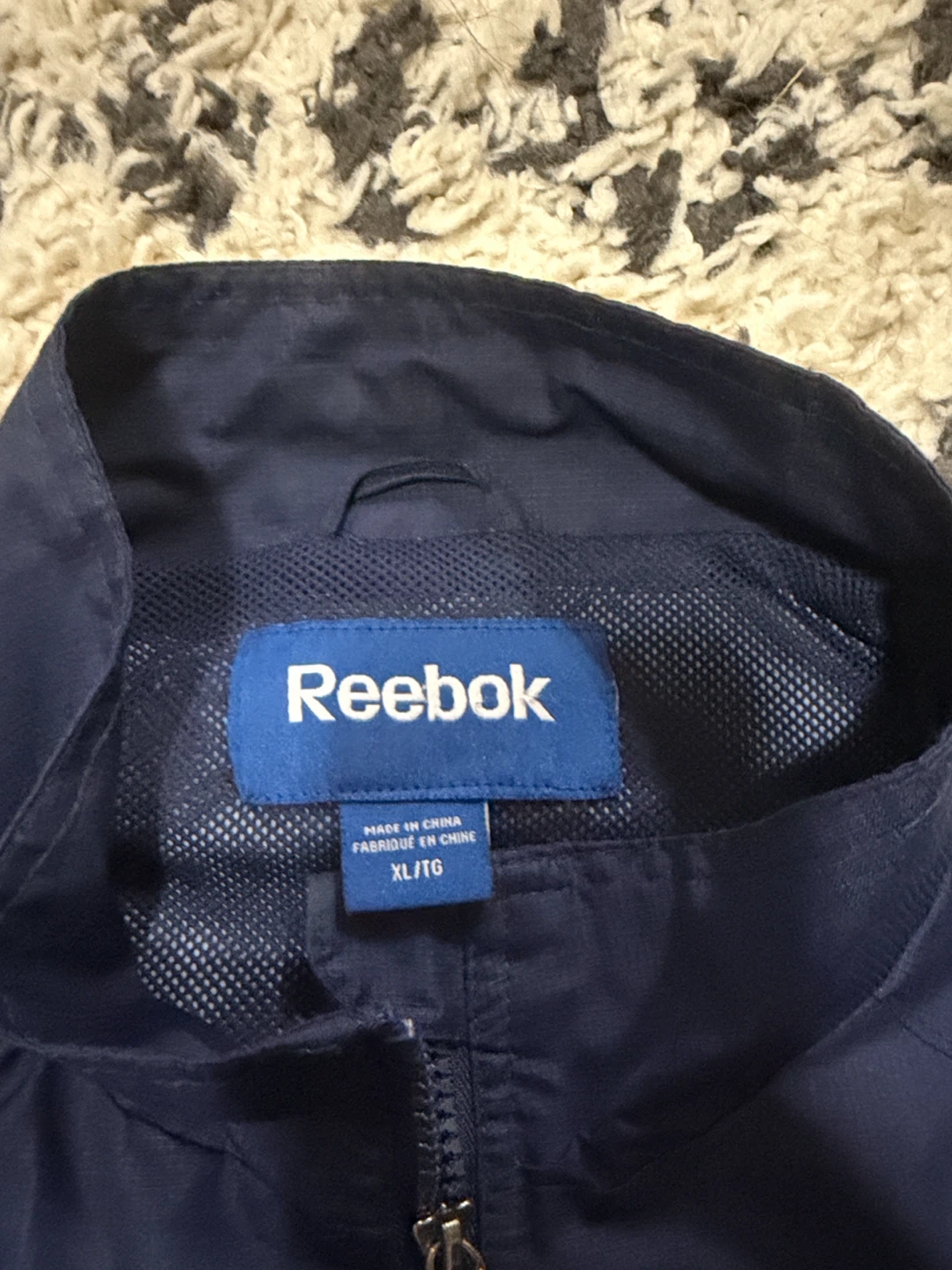 Reebok Navy Blue Track Jacket XL/TG - photo 2