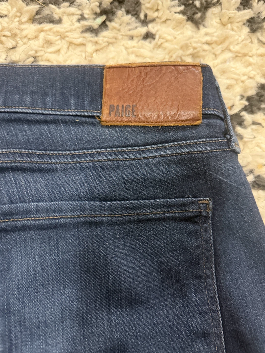 PAIGE Dark Wash Denim Jeans Size 34 - photo 4