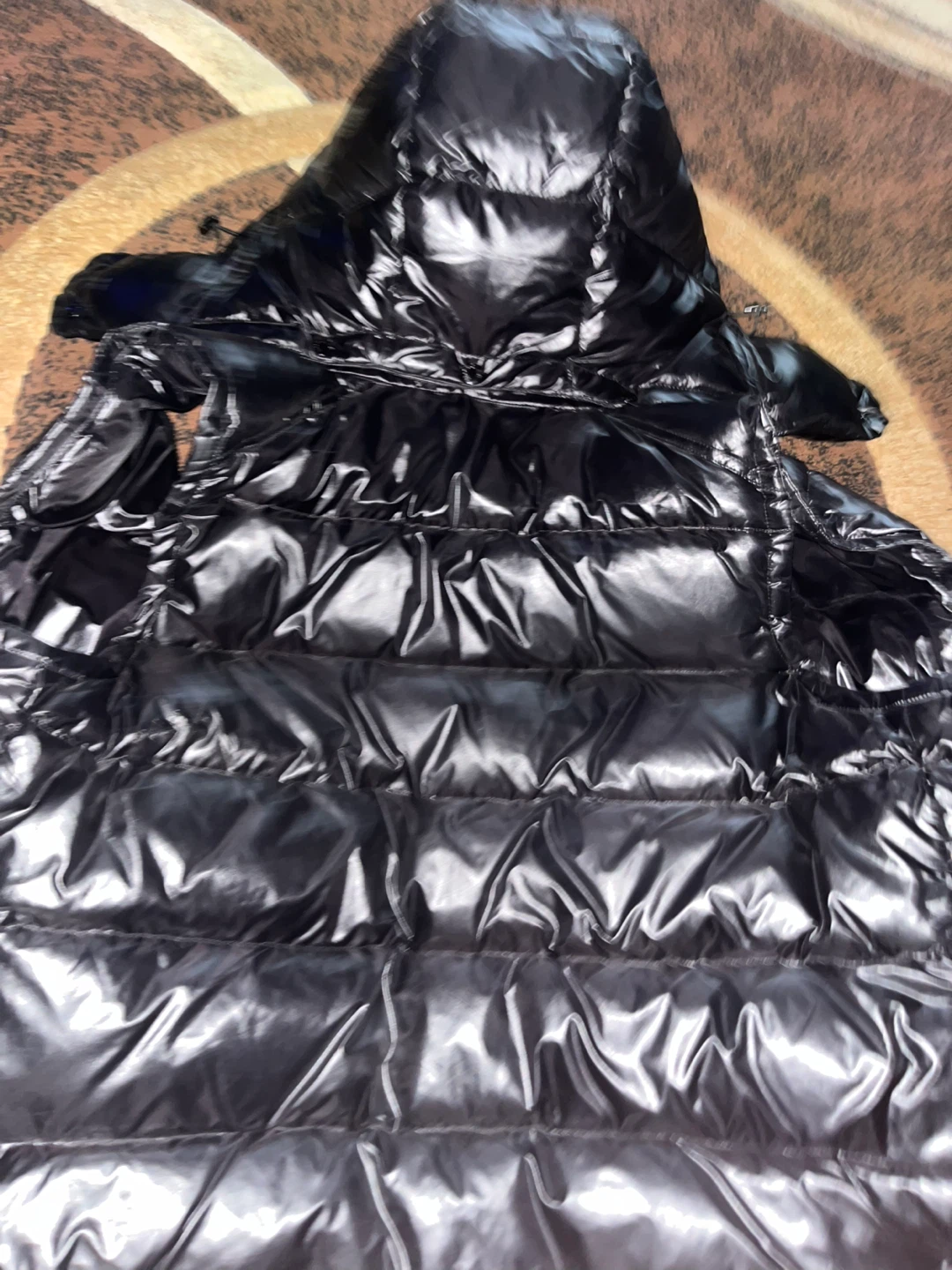Moncler Black Shiny Puffer Vest - photo 3