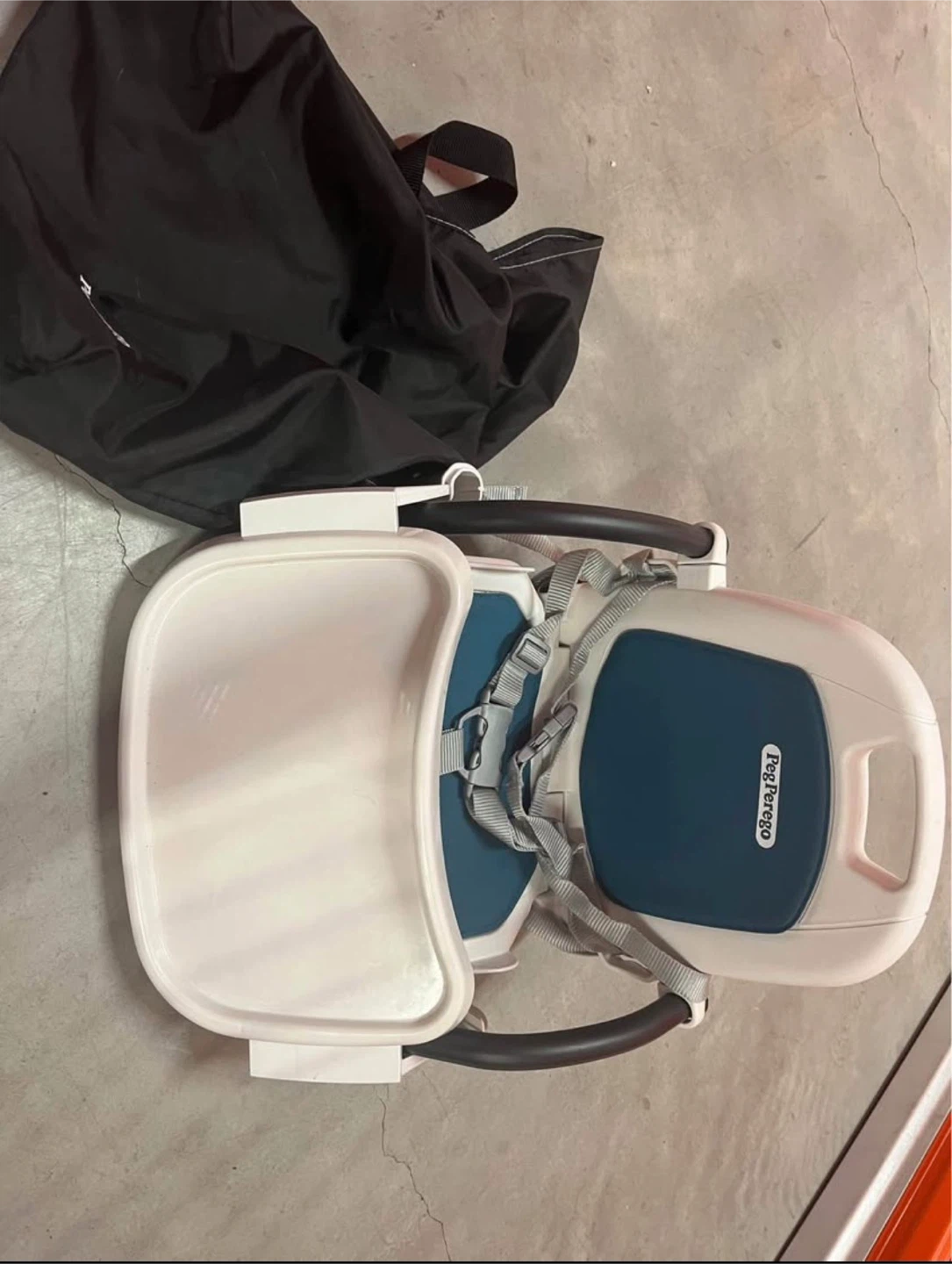 Peg Perego high chair with travel bag
