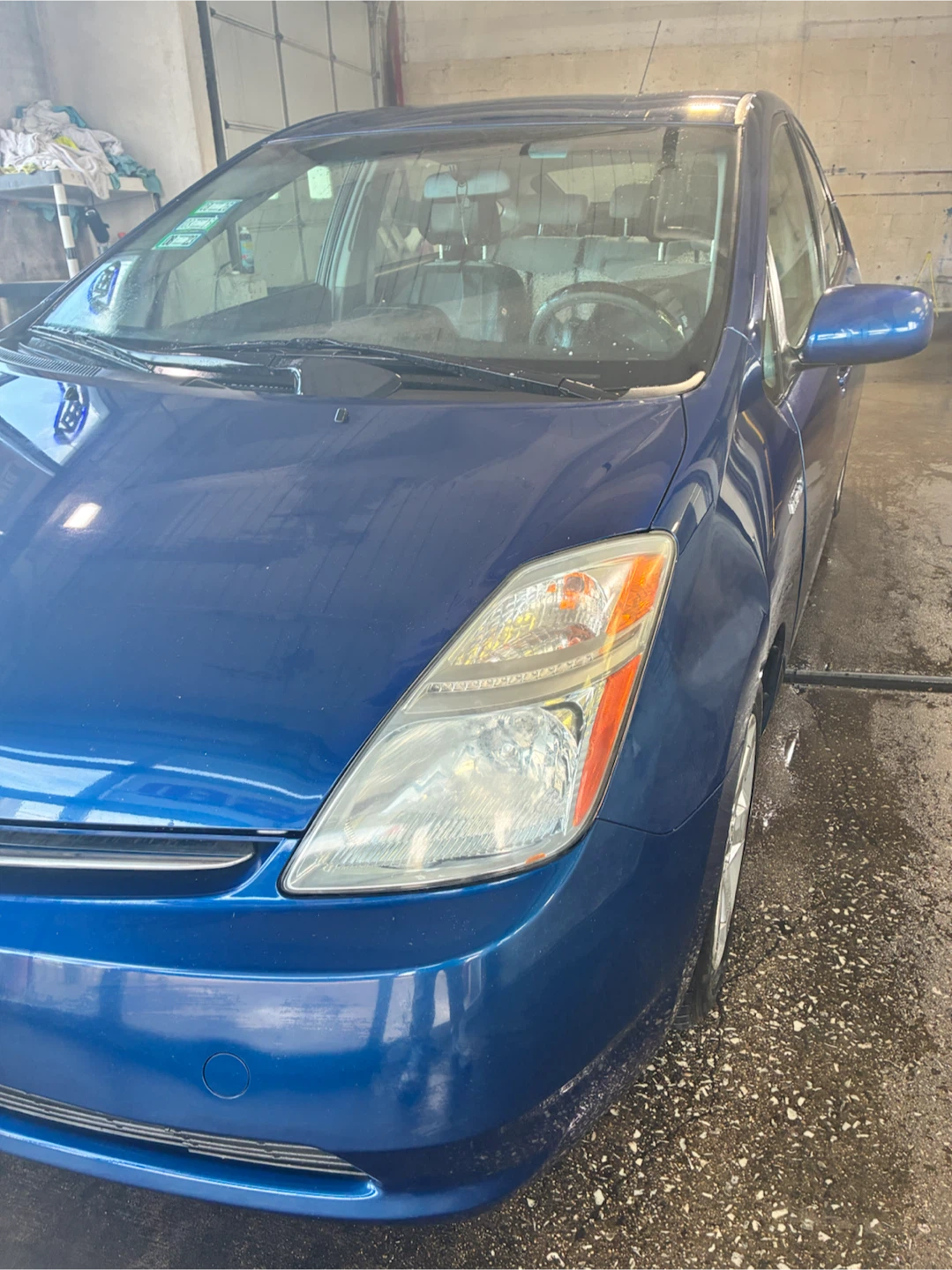 Blue Toyota Prius