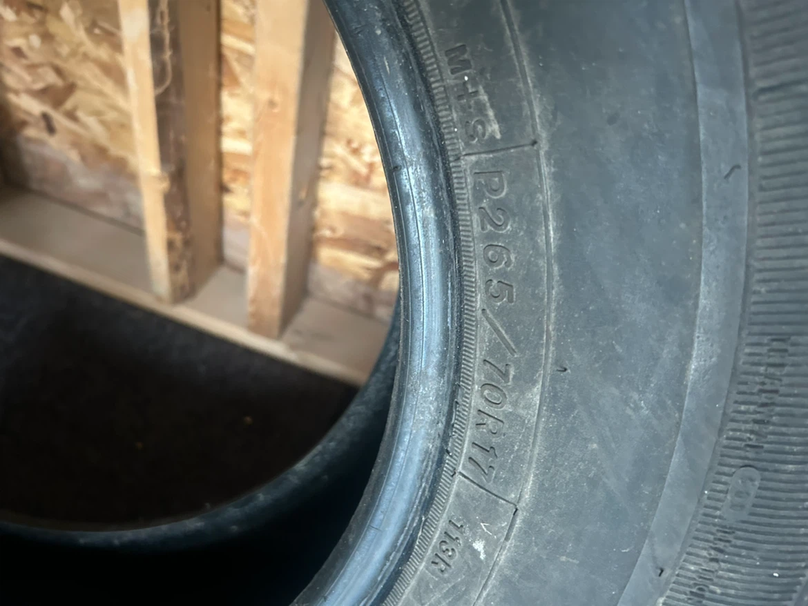 4 Tires - Firestone LT265/70R17 - photo 2