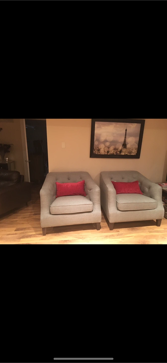 Urban Barn gray fabric couch ret $2800 very good condition - photo 3