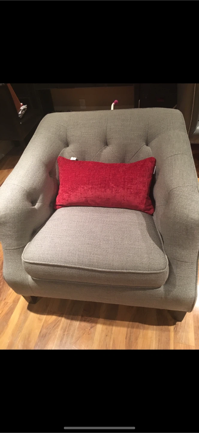 Urban Barn gray fabric couch ret $2800 very good condition - photo 4