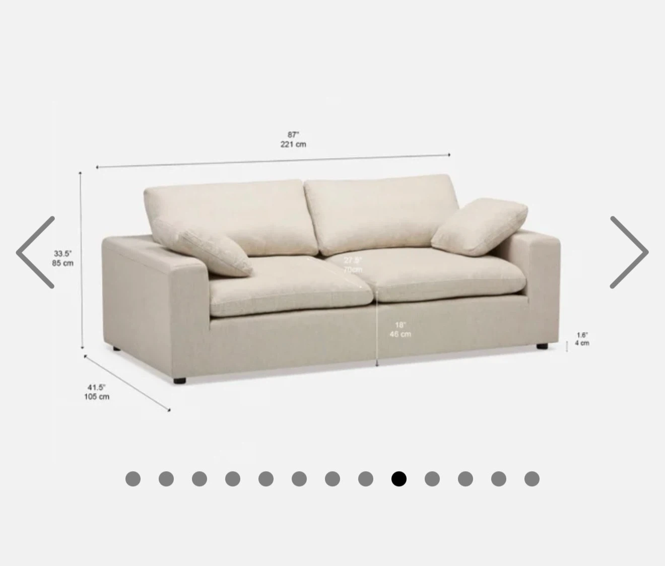 3 seats Sofa with Ottoman -STRUCTUBE - photo 4