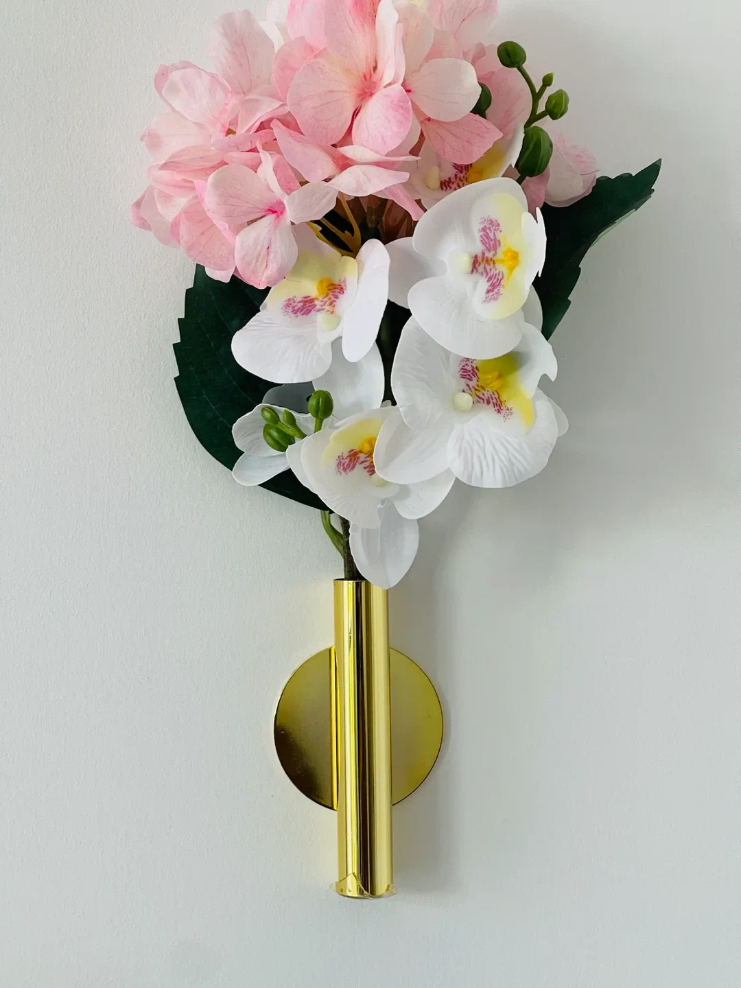 Artificial White Orchid and Hydrangea Flower Arrangement - photo 2