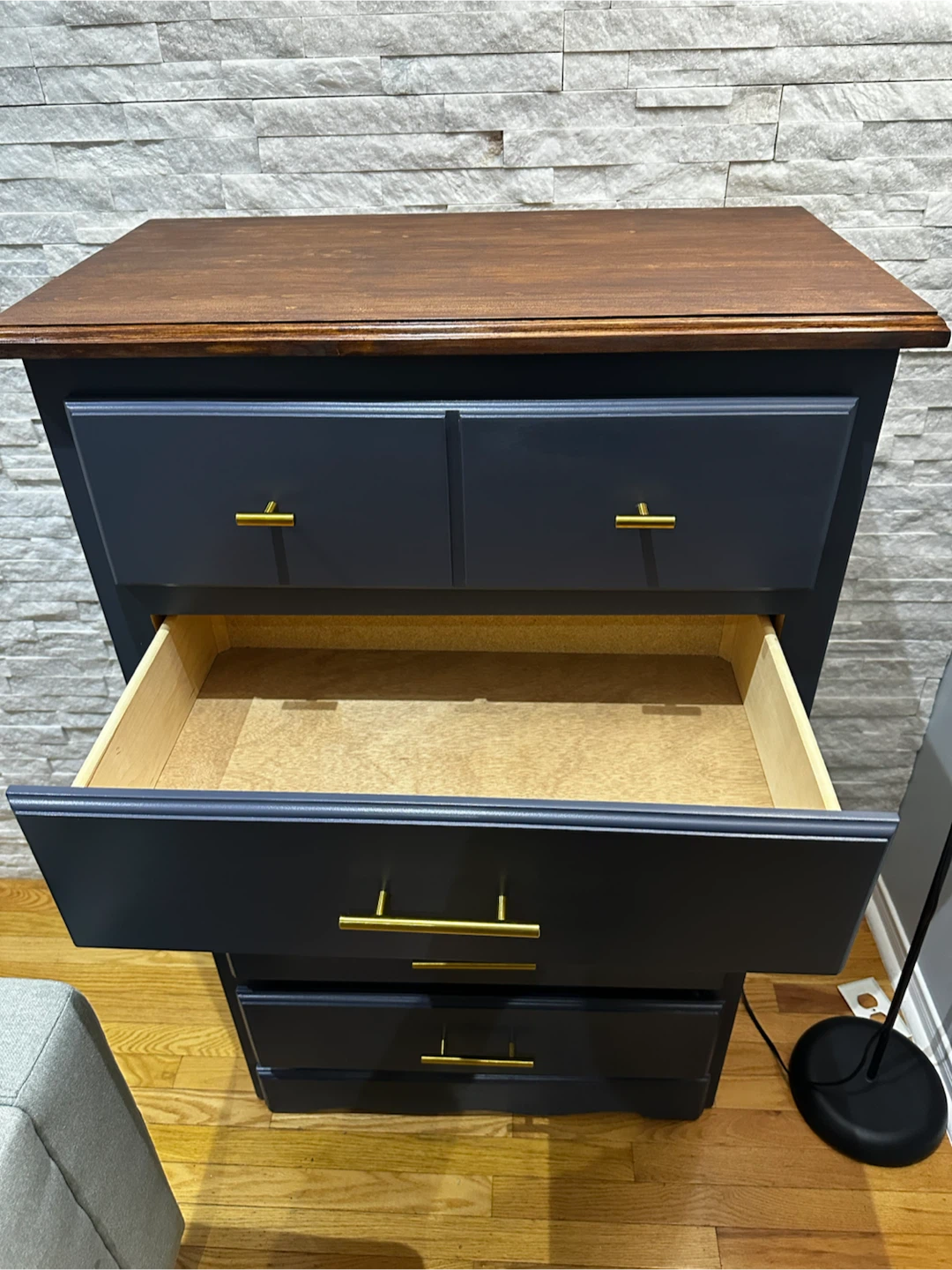 5-Drawer Dresser with Wood Top - photo 2
