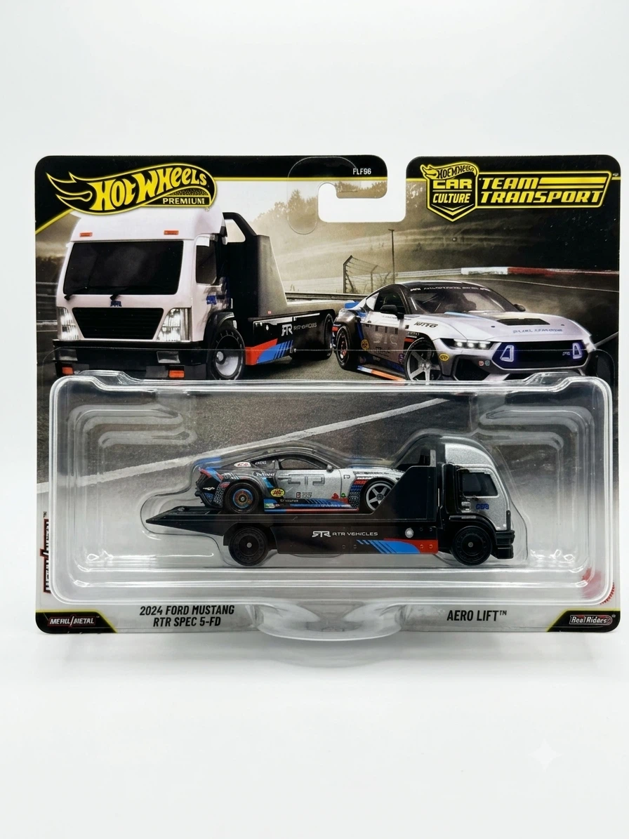 Hot Wheels Premium Team Transport 2024 Ford Mustang Aero Lift