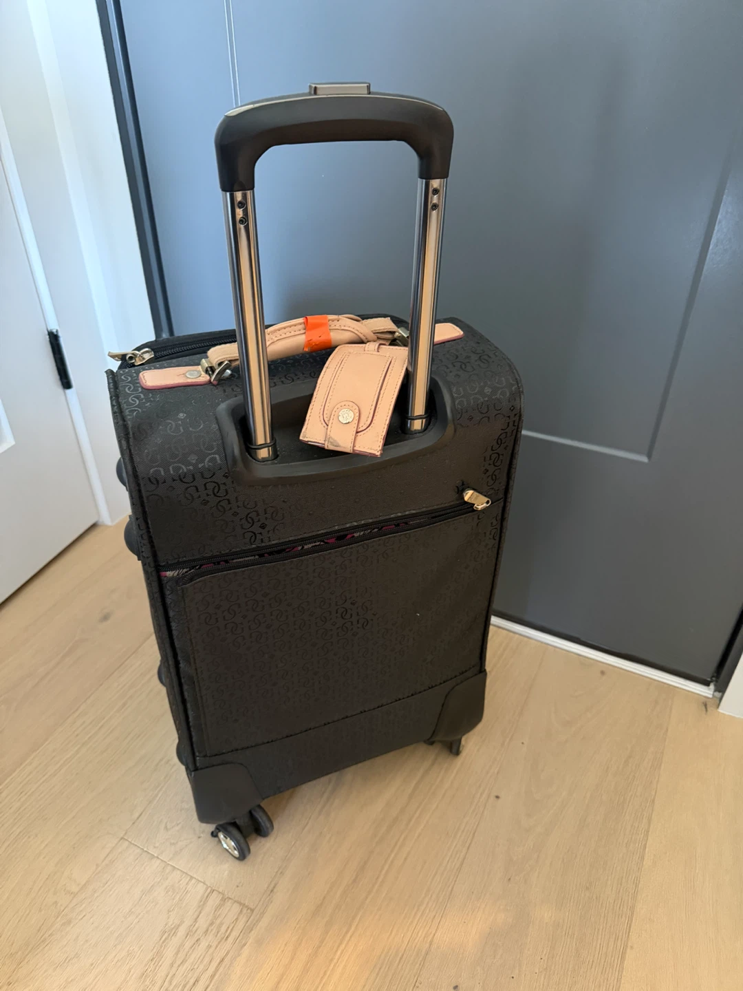 Guess Black Monogram Carry-On Suitcase - photo 3