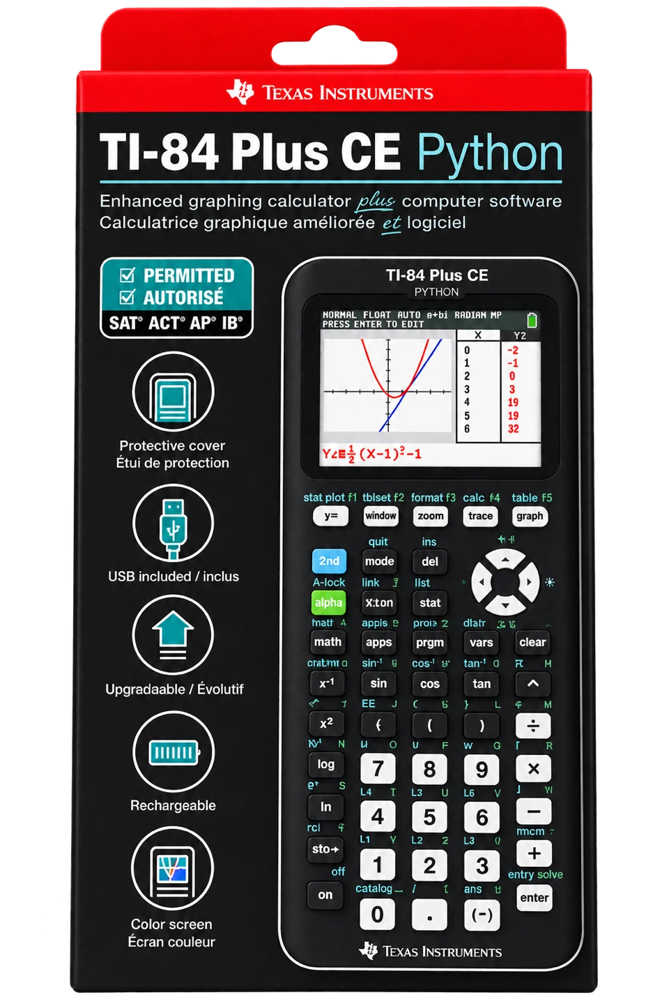 TI-84 Plus CE Python Graphing Calculator – Brand New/Sealed - photo 2