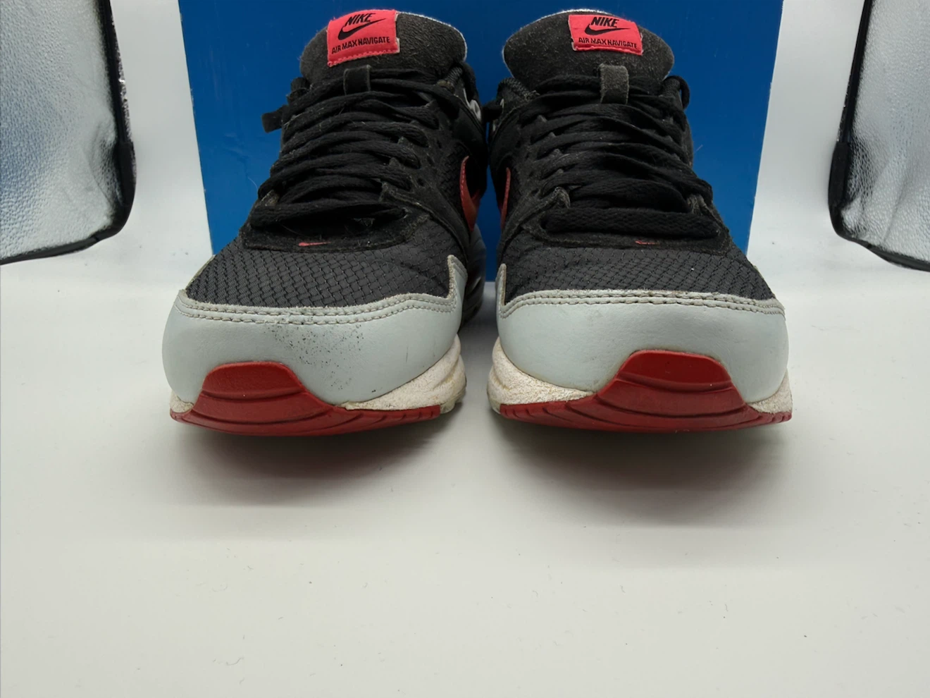 Nike Air Max Navigate Black Siren Red Women's Sneakers Sz US 8,5 - photo 4