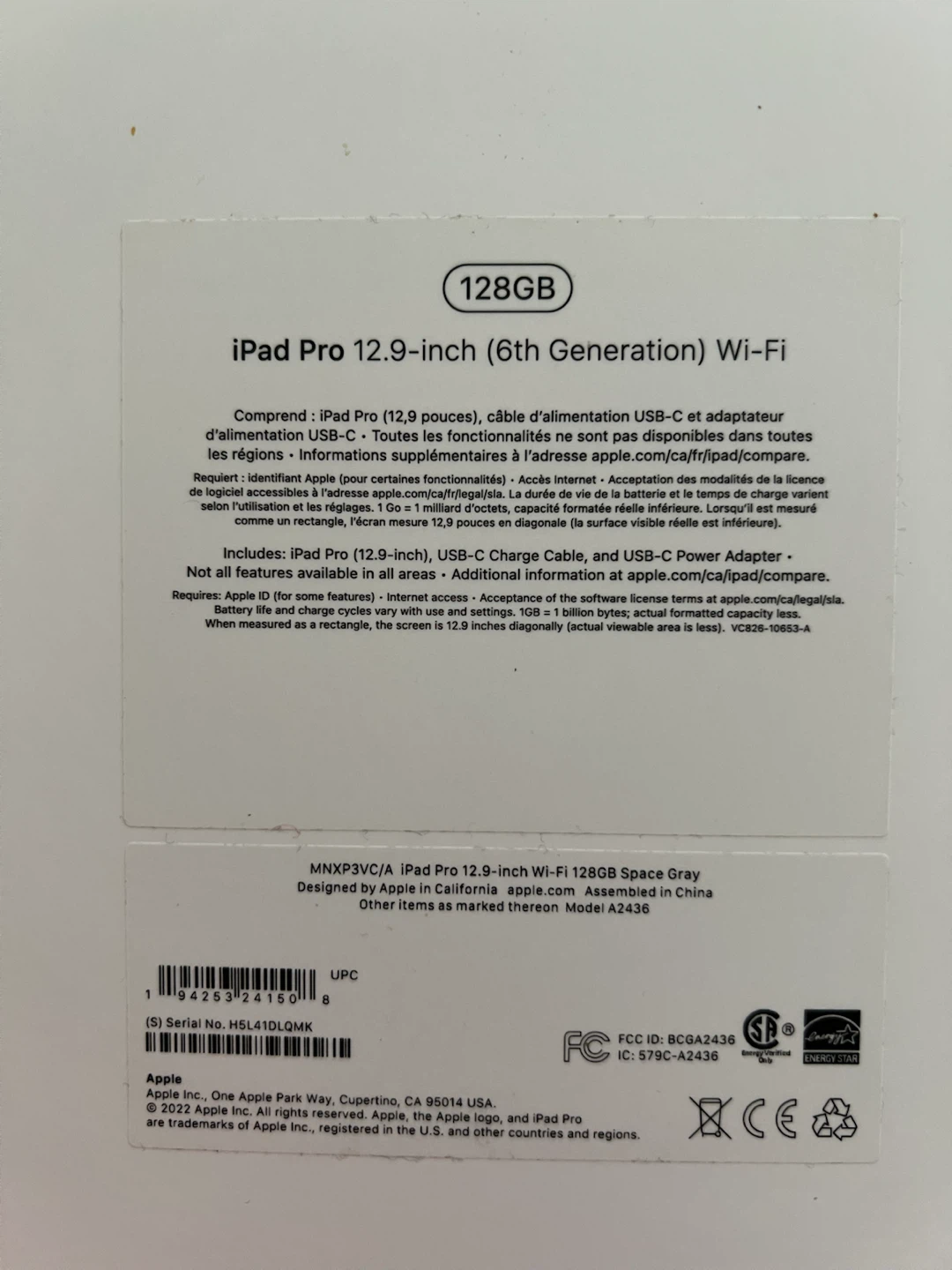 iPad Pro 12.9-inch (6th Generation) Wi-Fi 128 GB - photo 3