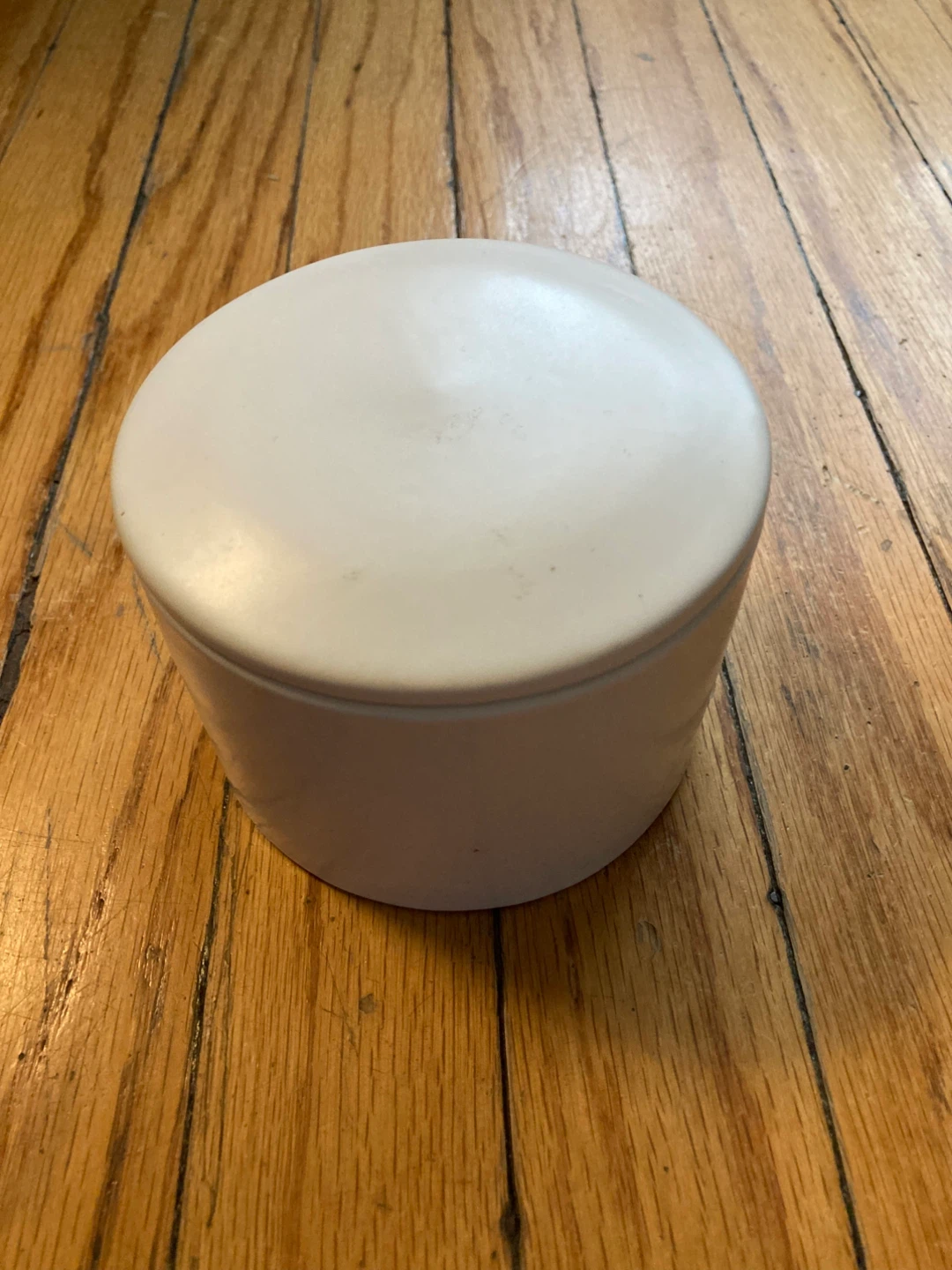 White Butter Dish with Lid