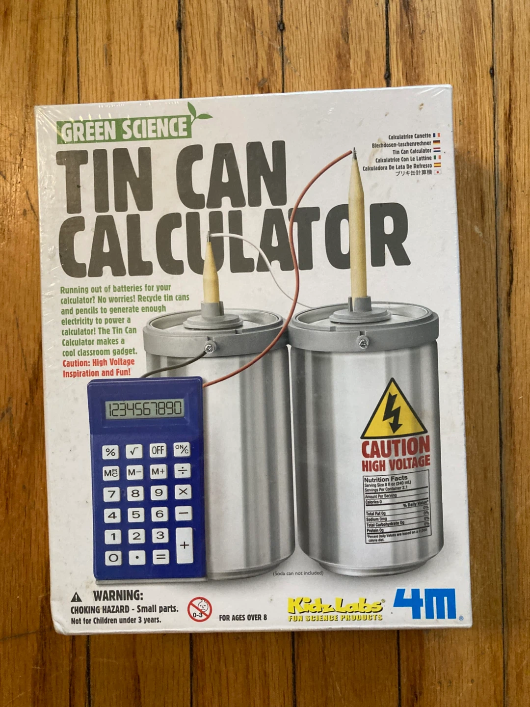 4M Green Science Tin Can Calculator Science Kit