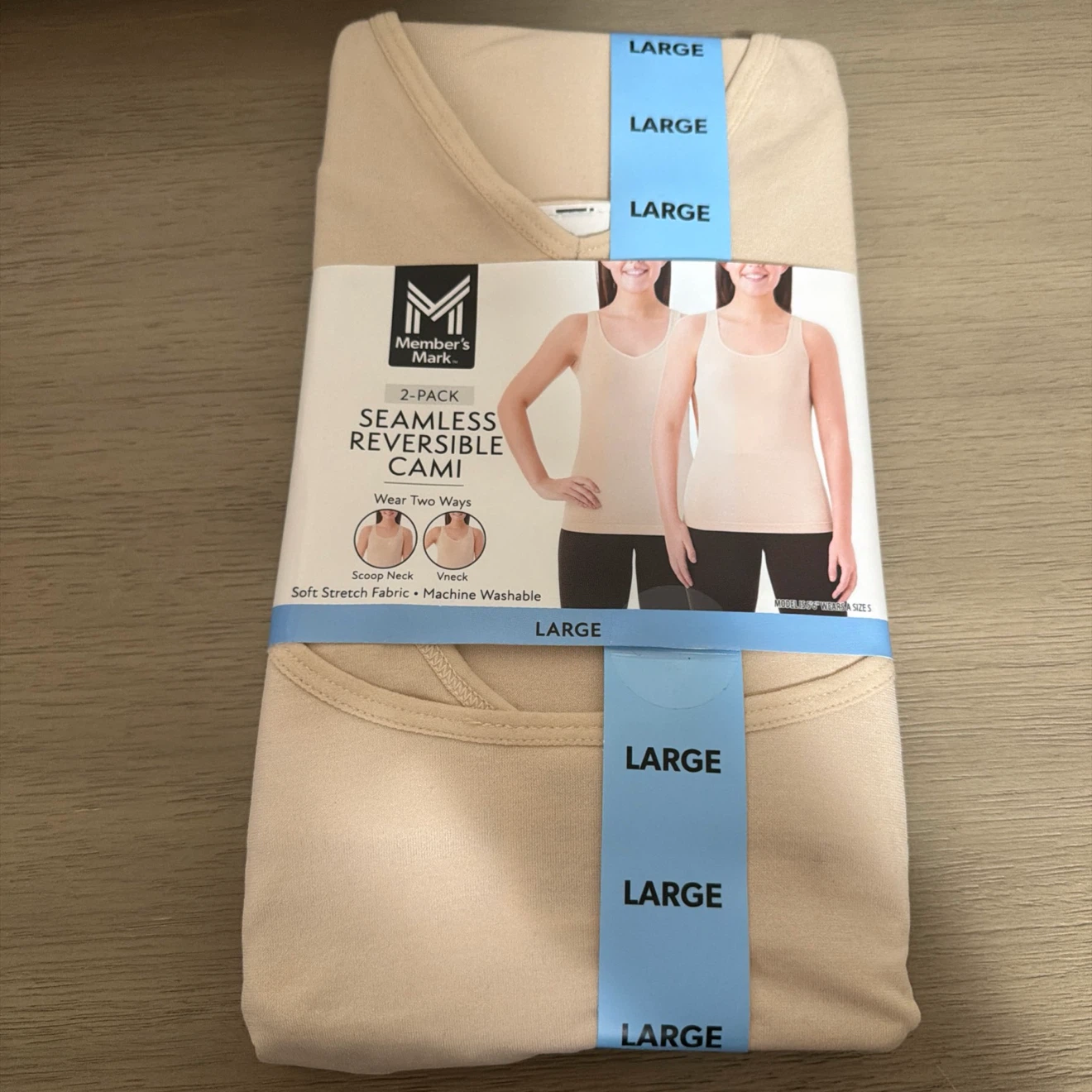 Member's Mark 2-Pack Seamless Reversible Cami