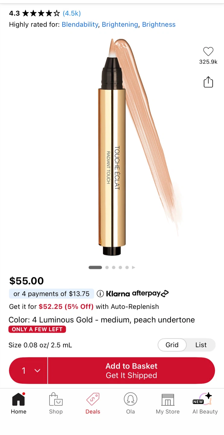 YSL High Cover Concealer