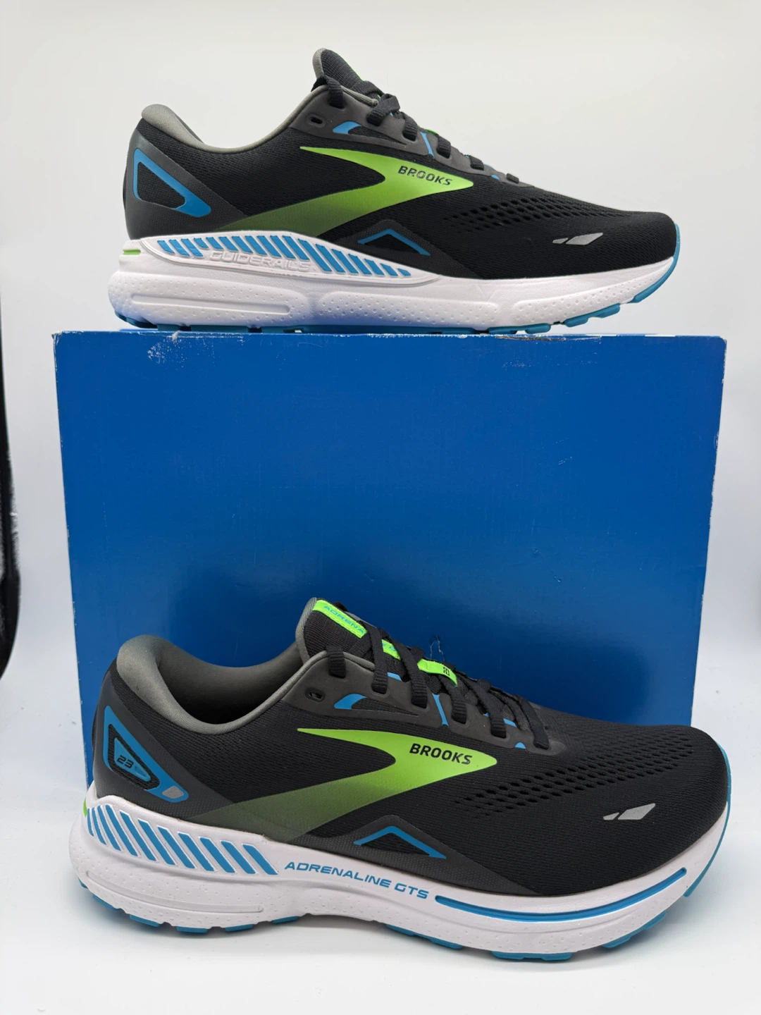 Brooks Adrenaline GTS 23 Black/Green Men’s Sneakers Sz US 10(2E) - photo 2