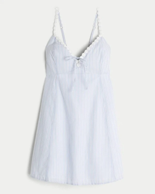 Hollister Blue Striped Daisy trim Mini Dress - photo 5