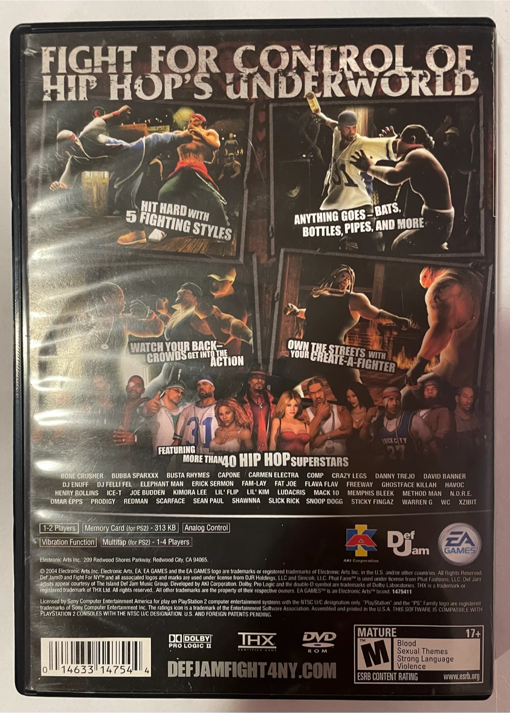 Def Jam Fight For NY (PlayStation 2) - photo 2