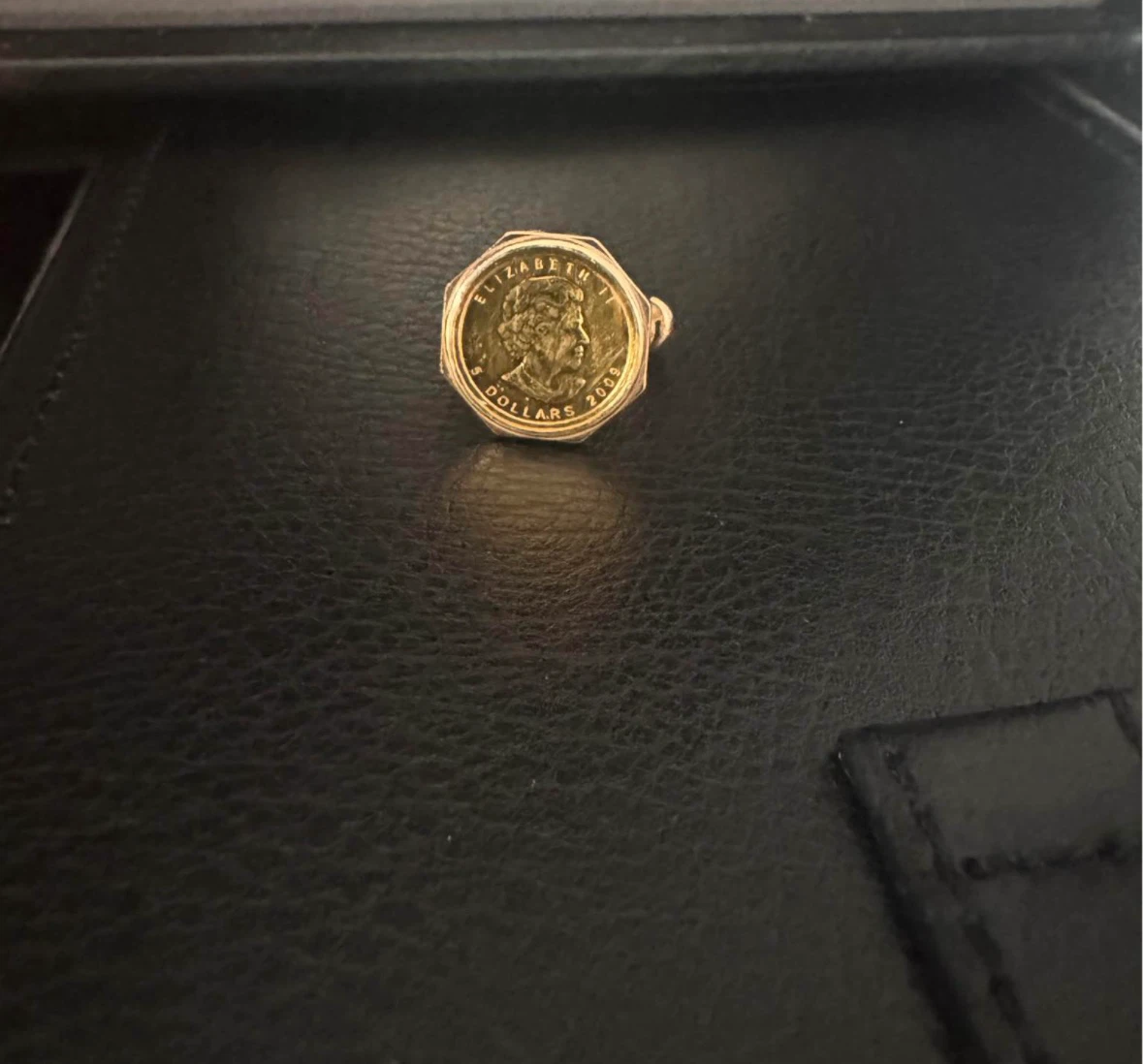 Gold Coin Ring - photo 3