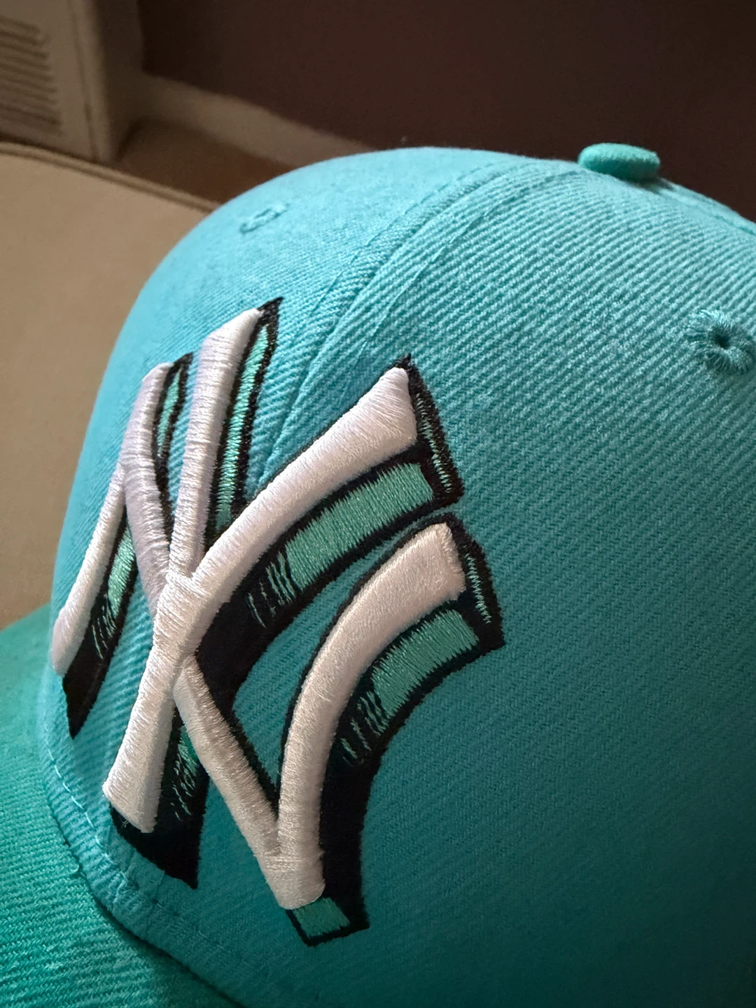 New Era 59FIFTY New York Yankees Hat Teal 🧢 - photo 2