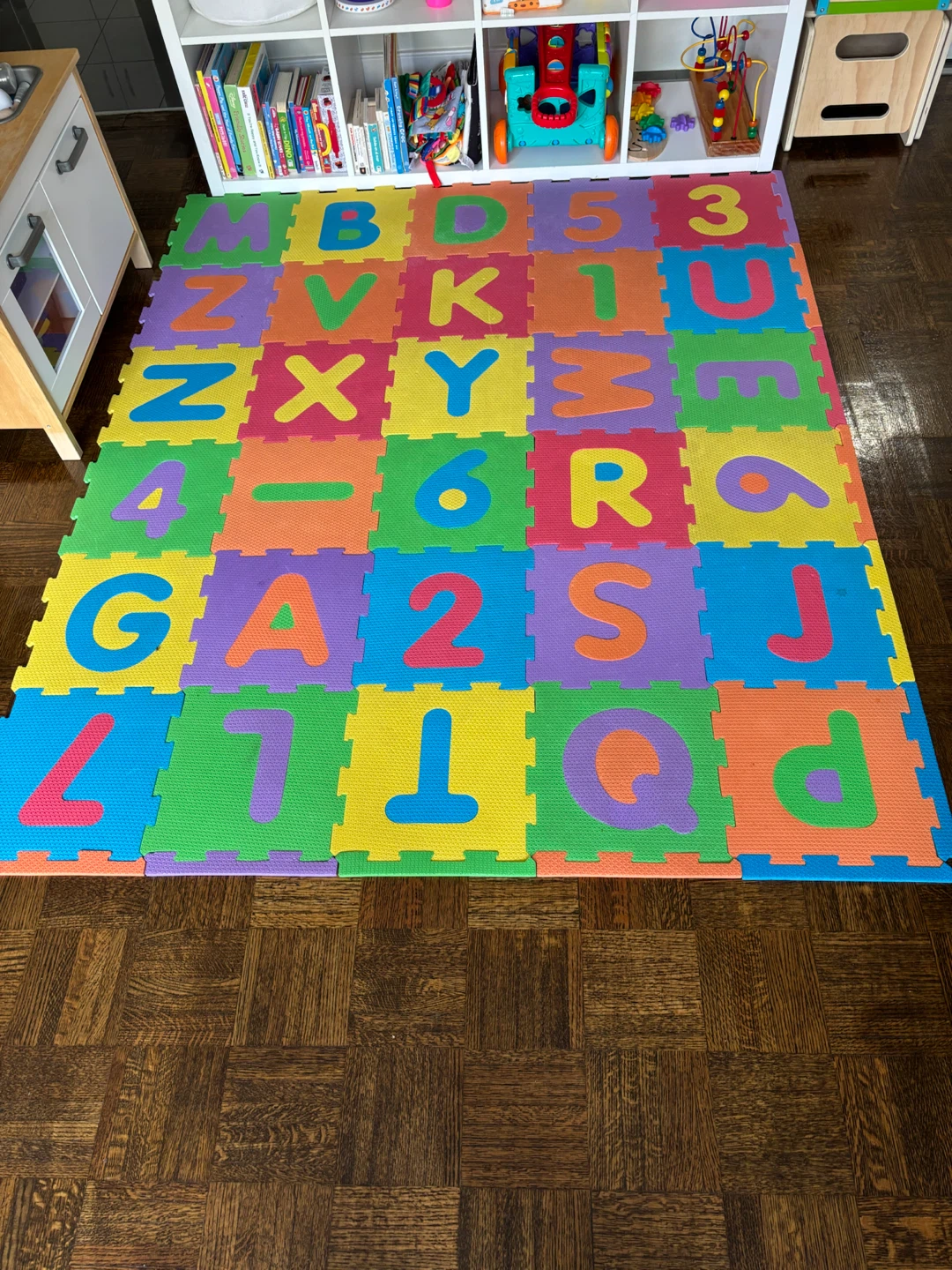 Alphabet and Number Foam Puzzle Mat Tiles
