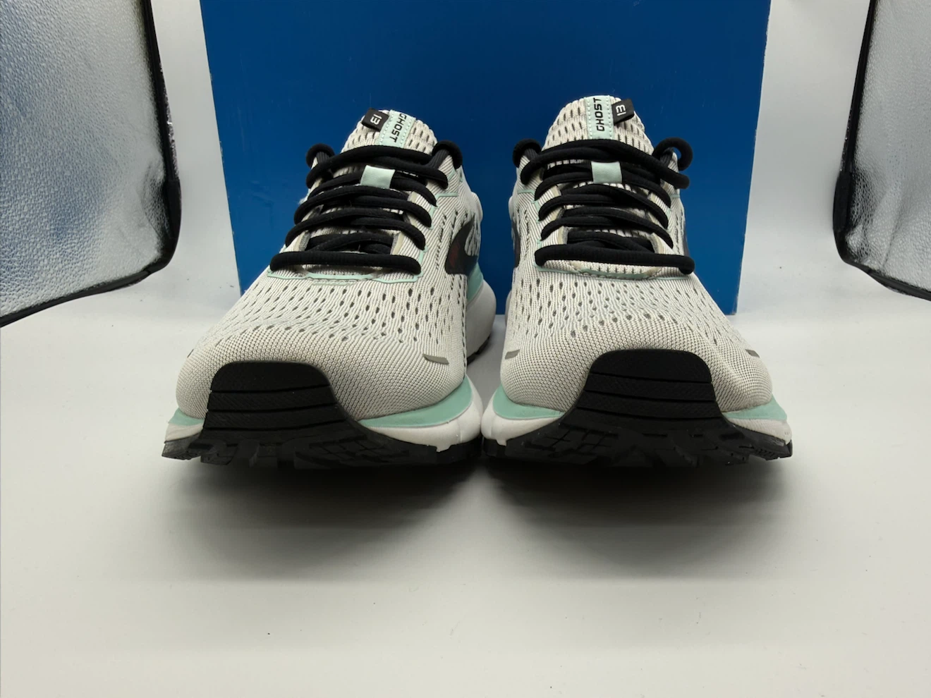 Brooks Ghost 13 Gray/Aqua Blue Women’s Running Shoes Size US 10B - photo 4