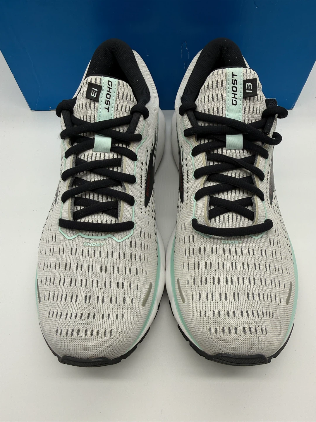 Brooks Ghost 13 Gray/Aqua Blue Women’s Running Shoes Size US 10B - photo 5