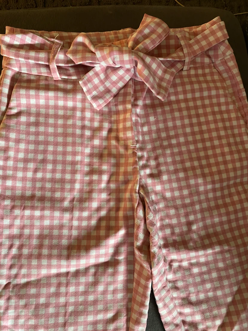 Jules & Leopold Pink Gingham Pants Size S/P - photo 2