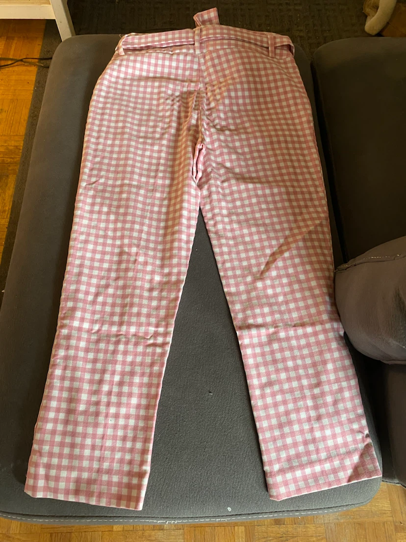 Jules & Leopold Pink Gingham Pants Size S/P - photo 3