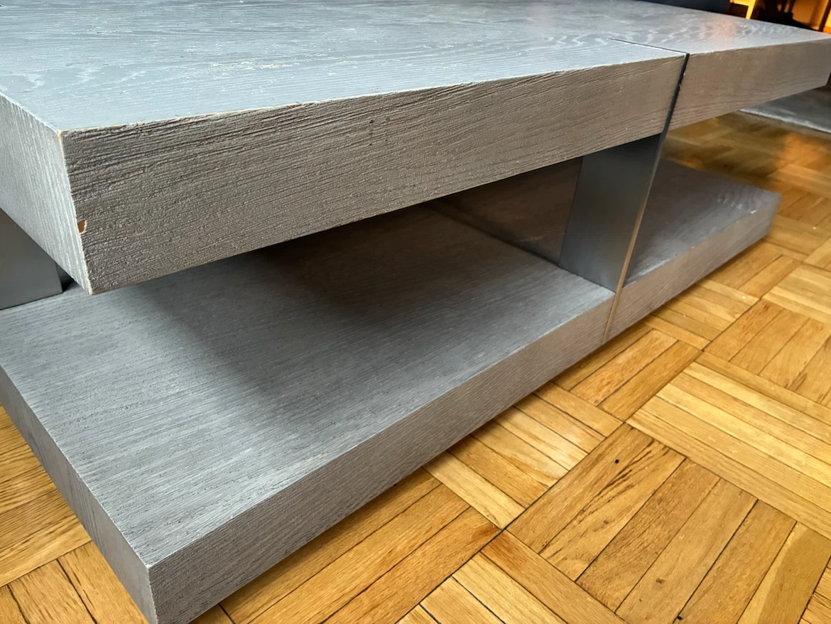 Restoration Hardware Gray Modern Wood Coffee Table - photo 2