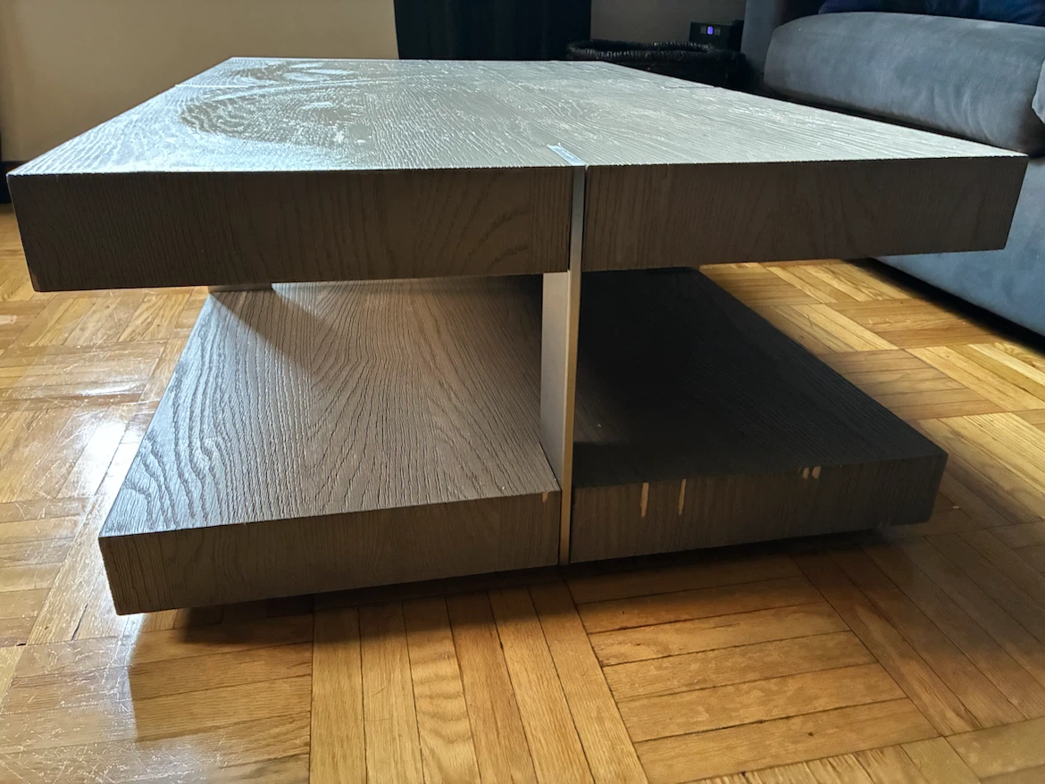 Restoration Hardware Gray Modern Wood Coffee Table - photo 5
