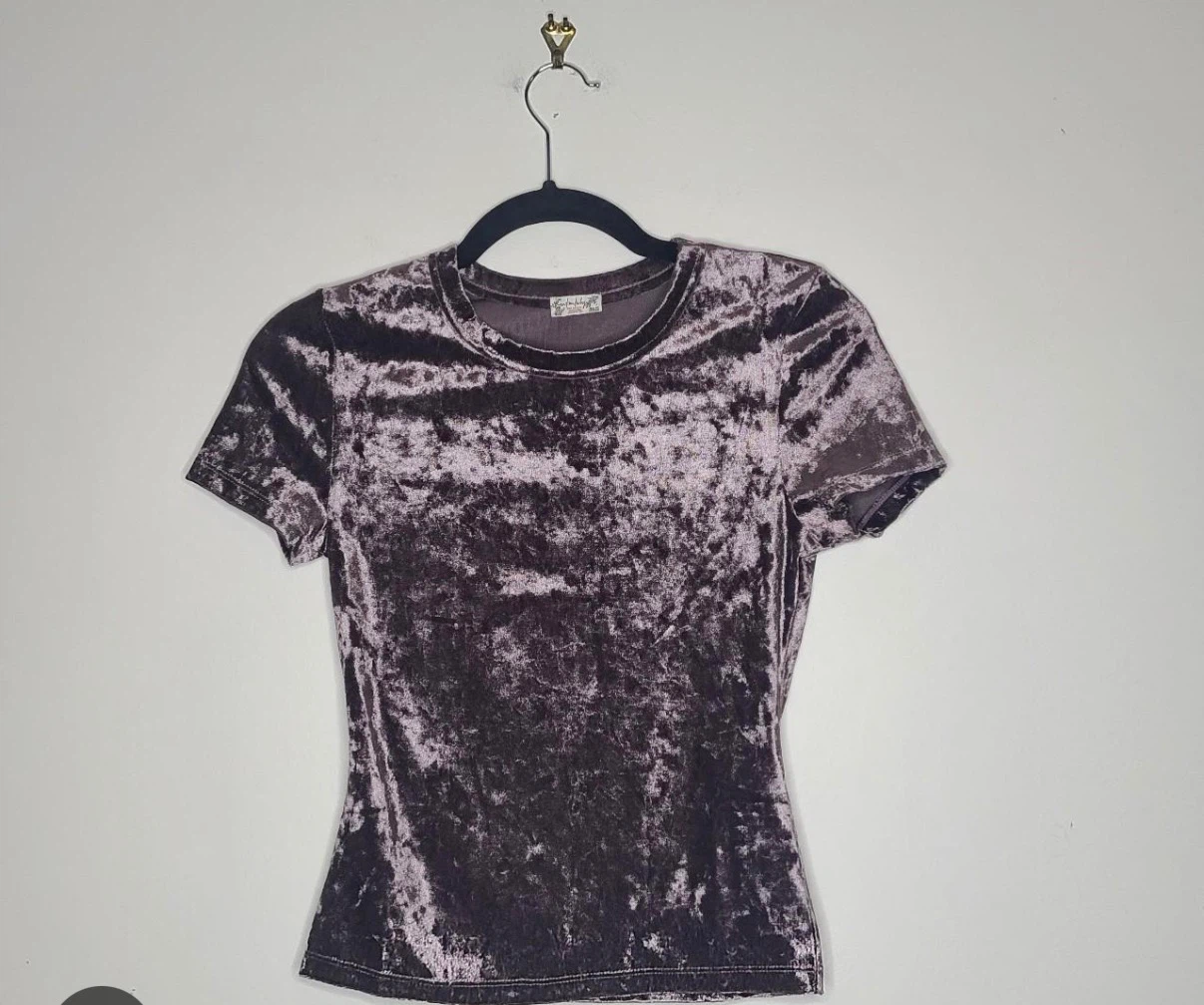 Free people Crushed Velvet T-Shirt