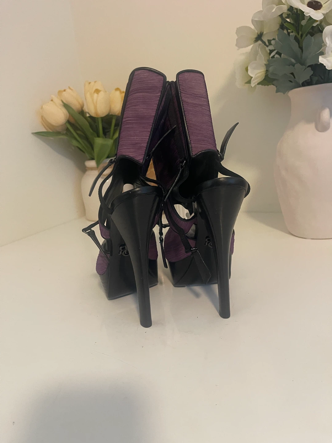 Purple Platform Stiletto Heels - photo 3