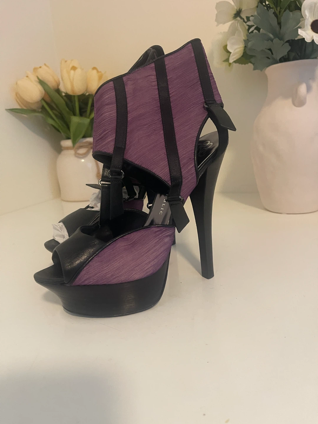 Purple Platform Stiletto Heels - photo 4