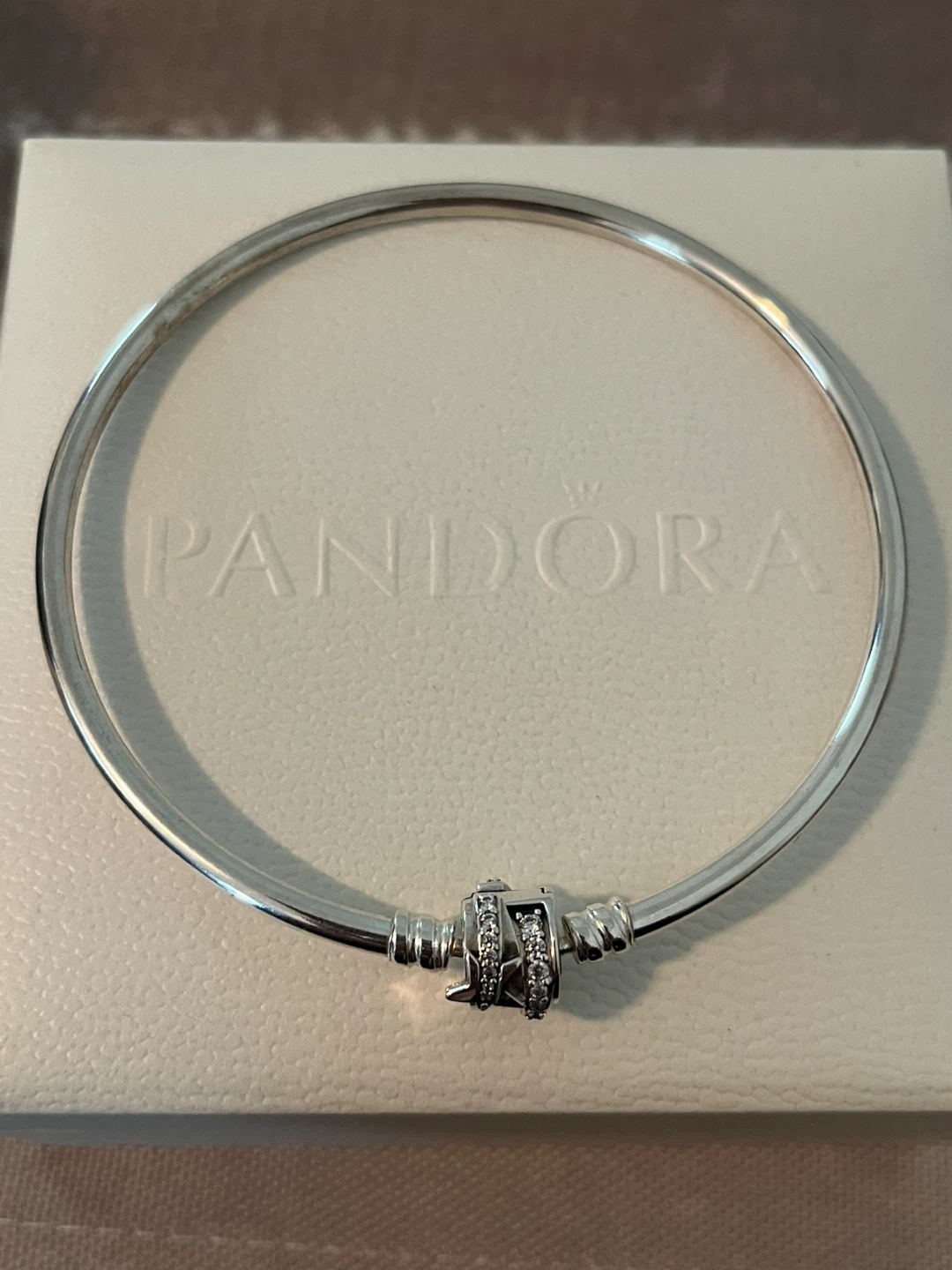 Pandora Silver  Shooting Star Bangle Bracelet