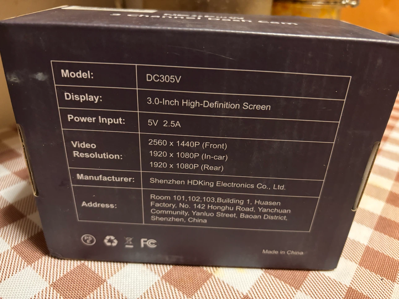 NEXPOW DC305V 3 Channel Dash Cam - photo 2