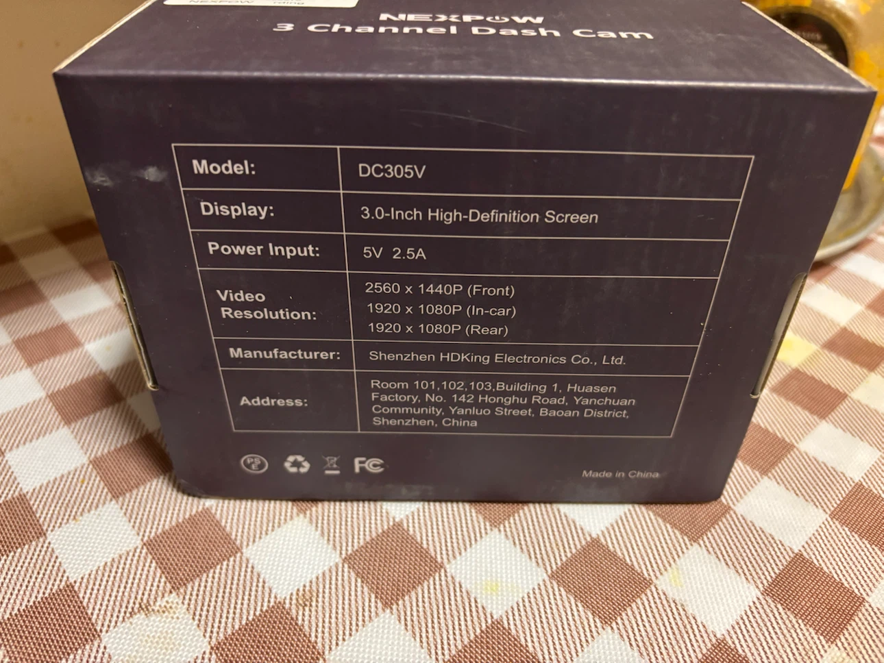 NEXPOW DC305V 3 Channel Dash Cam - photo 3