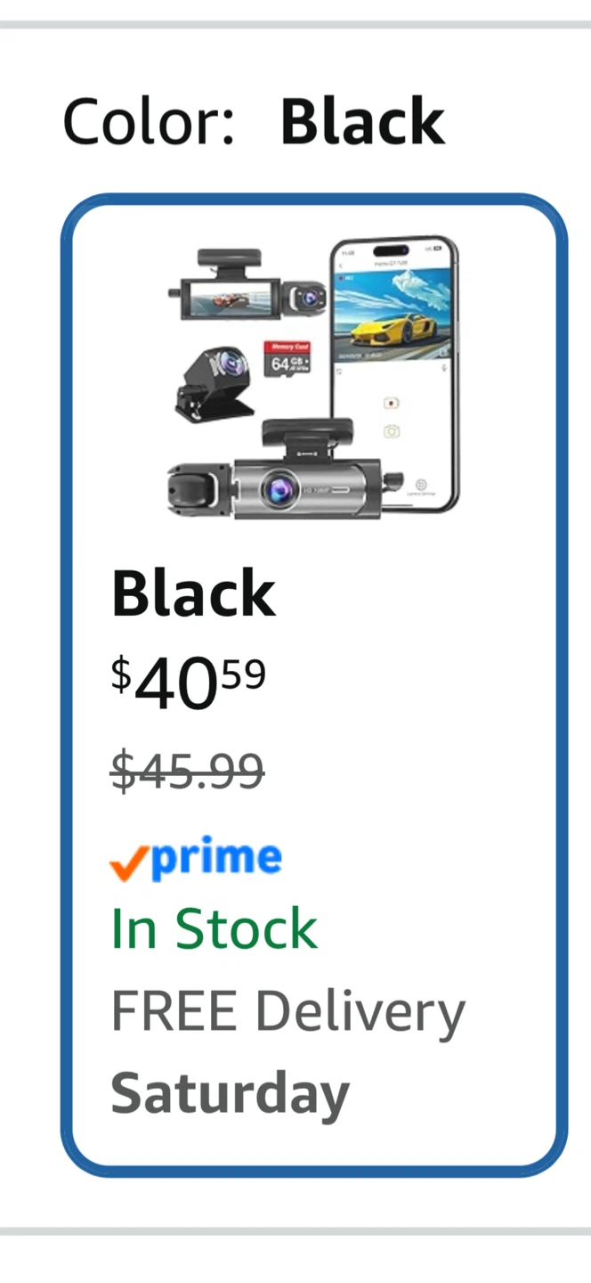 Wagoyo Dashcam Front and Inside Car Camera