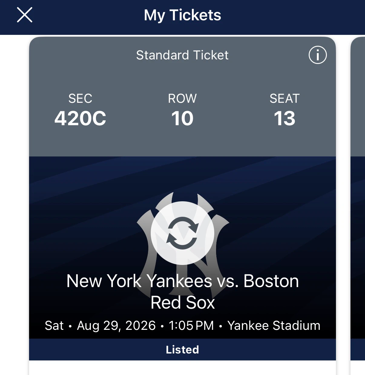 New York Yankees vs. Boston Red Sox Tickets