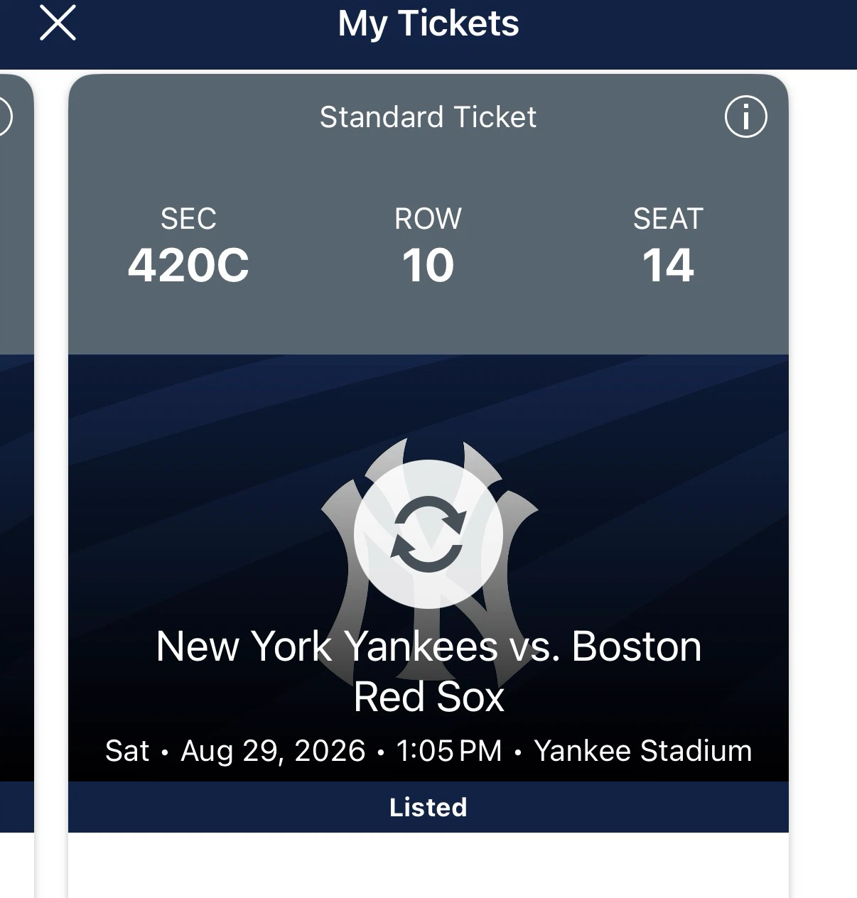 New York Yankees vs. Boston Red Sox Tickets - photo 2