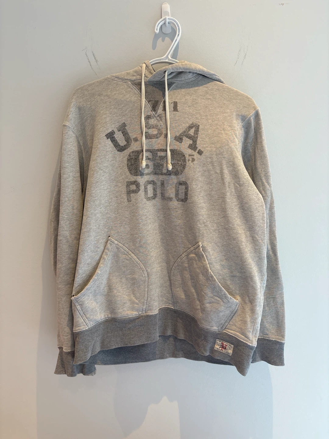 Grey U.S.A. Polo Hoodie
