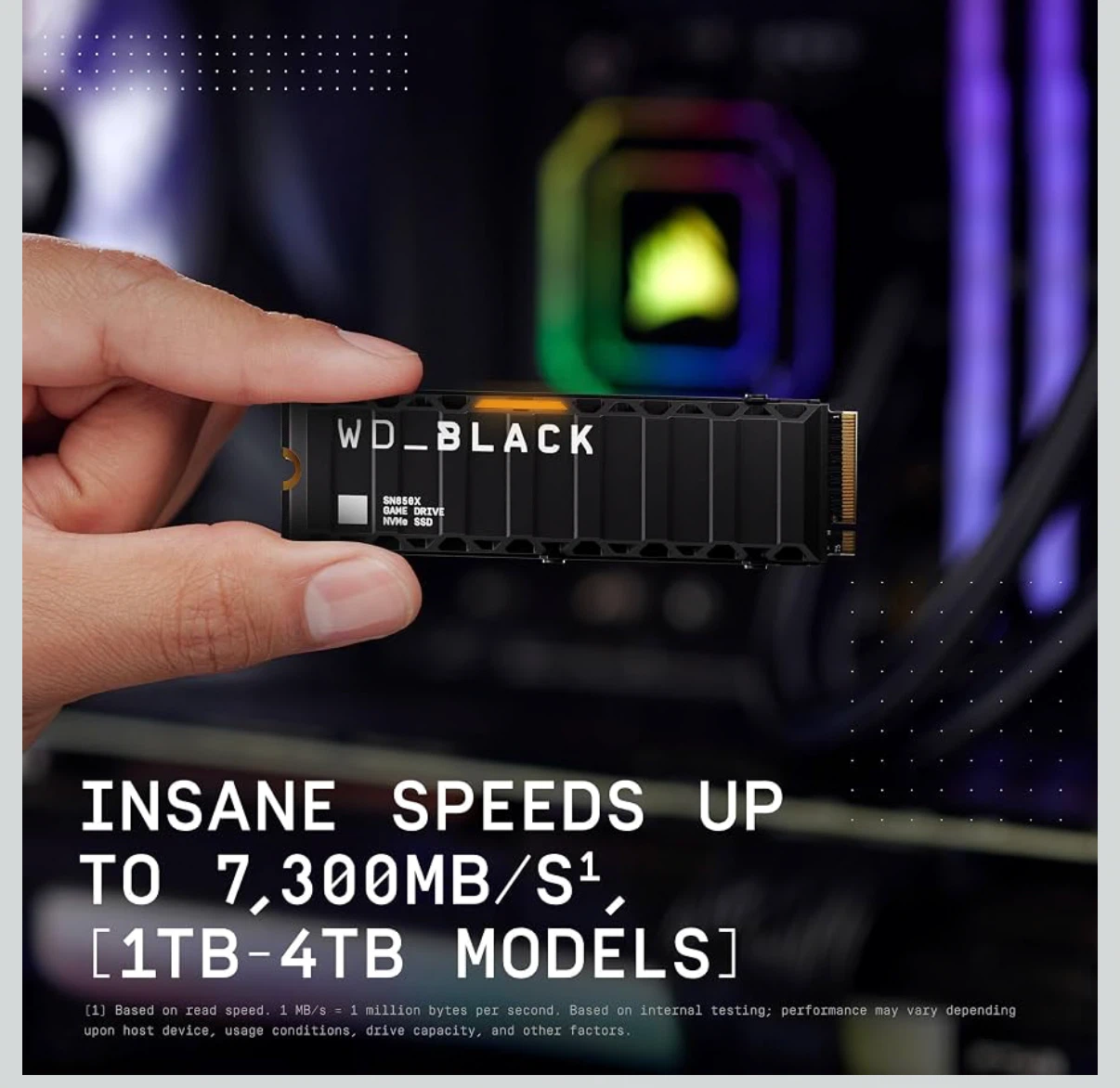 Brand new WD_Black SN850X 2TB NVMe SSD with Heatsink. - photo 4