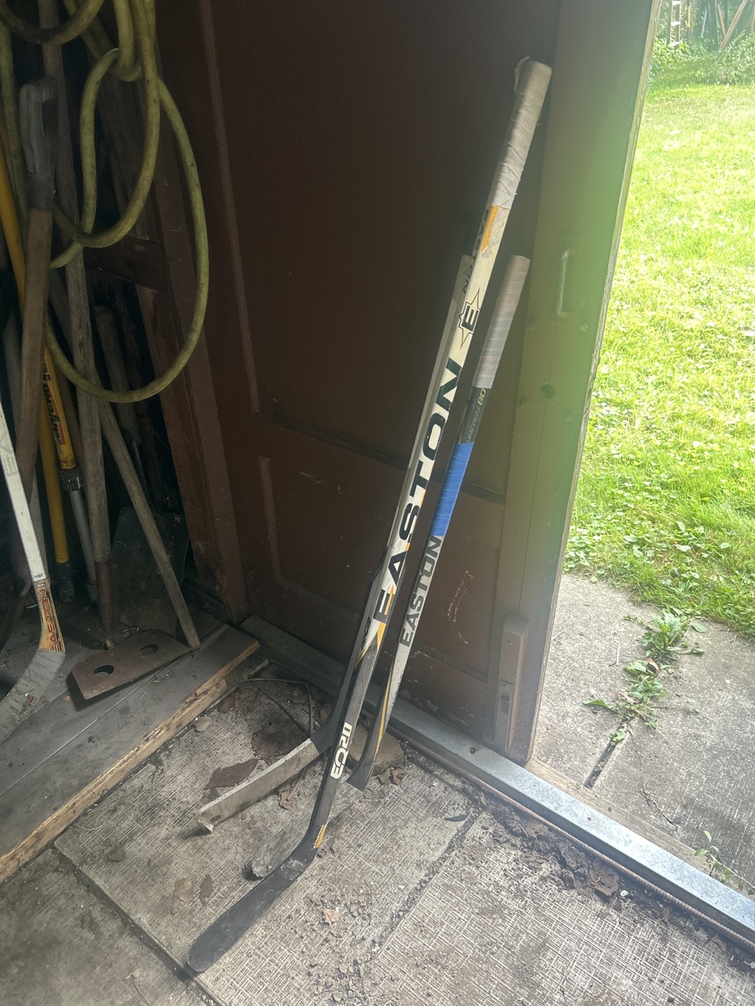 2 Easton Hockey Sticks and one goalie stick