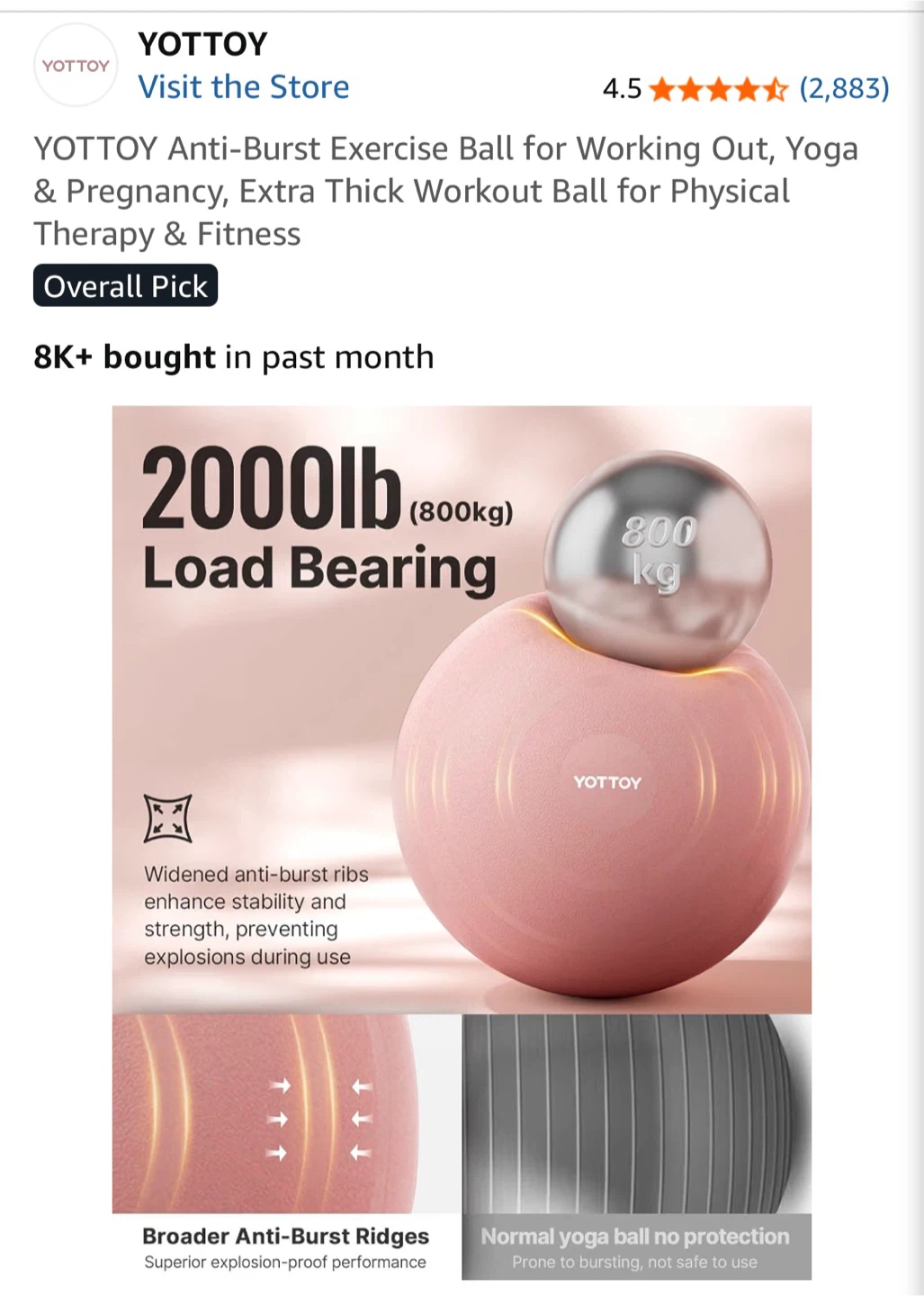 Yottoy yoga ball
