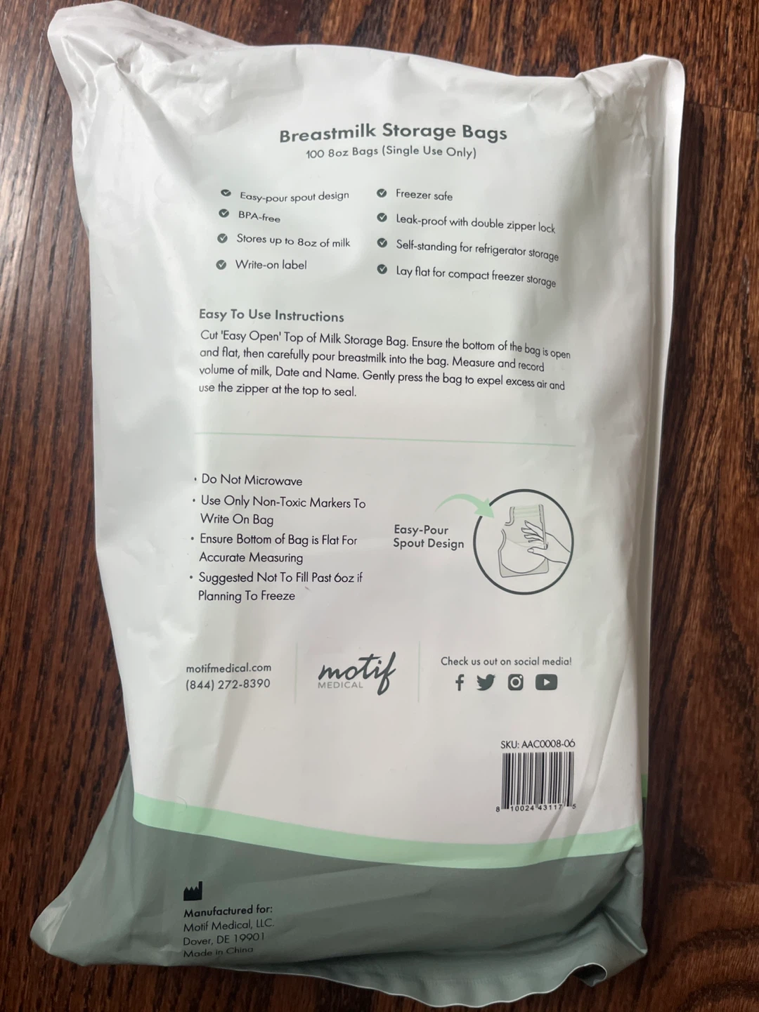 Milk storage bags 100 ct - photo 2