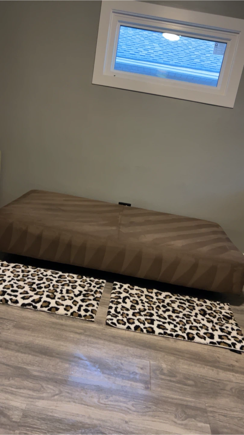 Brown Futon Sofa Bed - photo 4