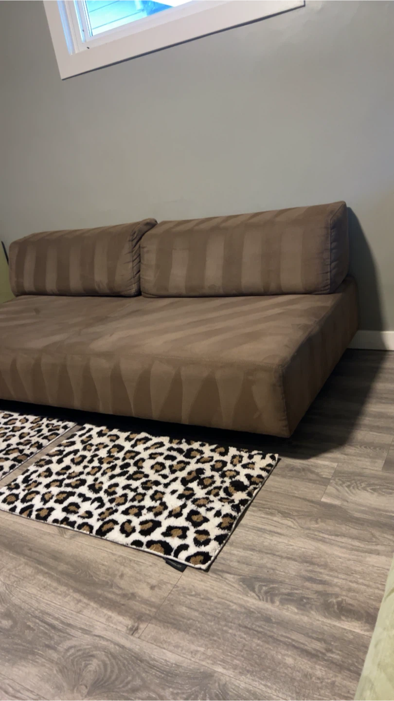 Brown Futon Sofa Bed - photo 5