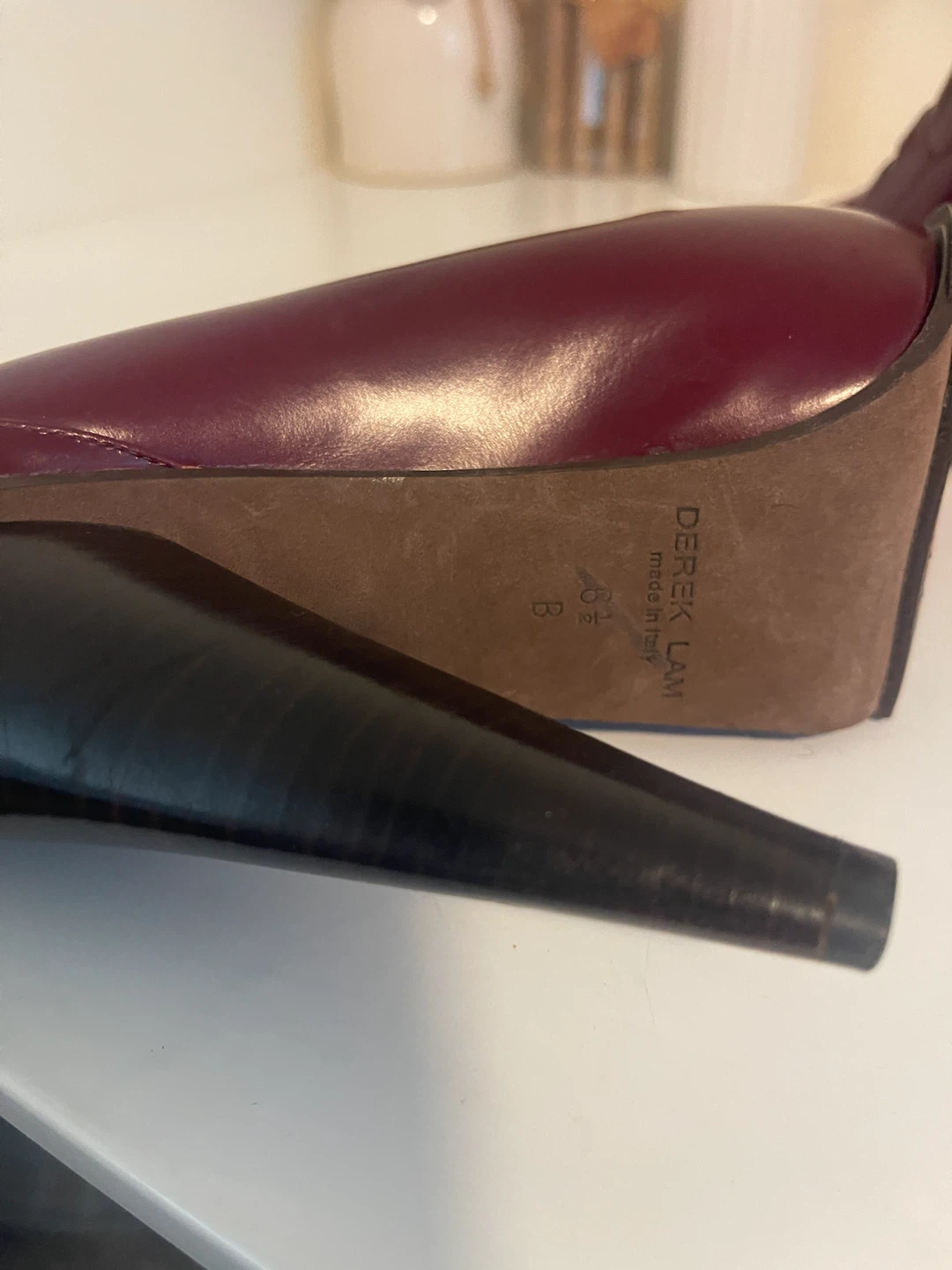 Derek Lam Women's Burgundy Heeled Loafers Size 6.5 - photo 5