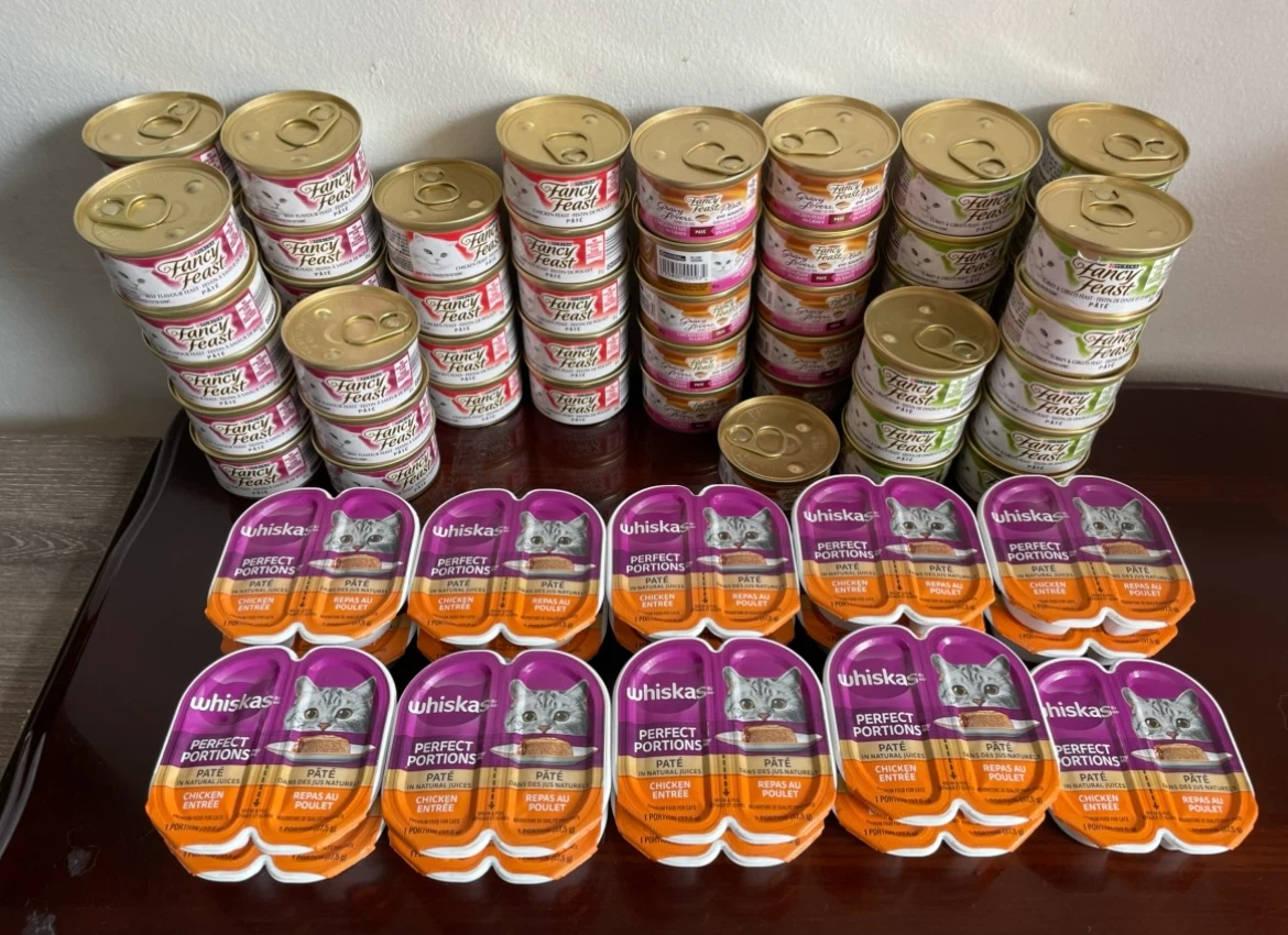 Huge Wet Cat Food Lot